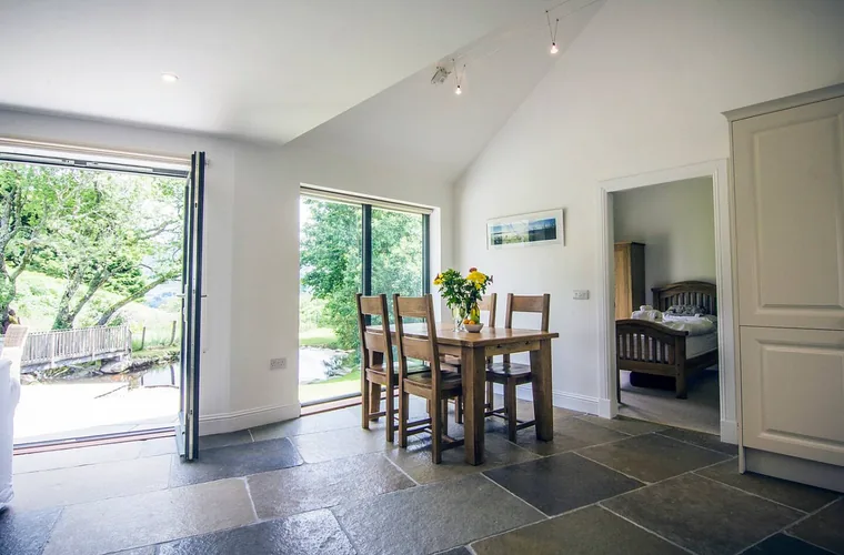 Family lodge interior at Loch Tay