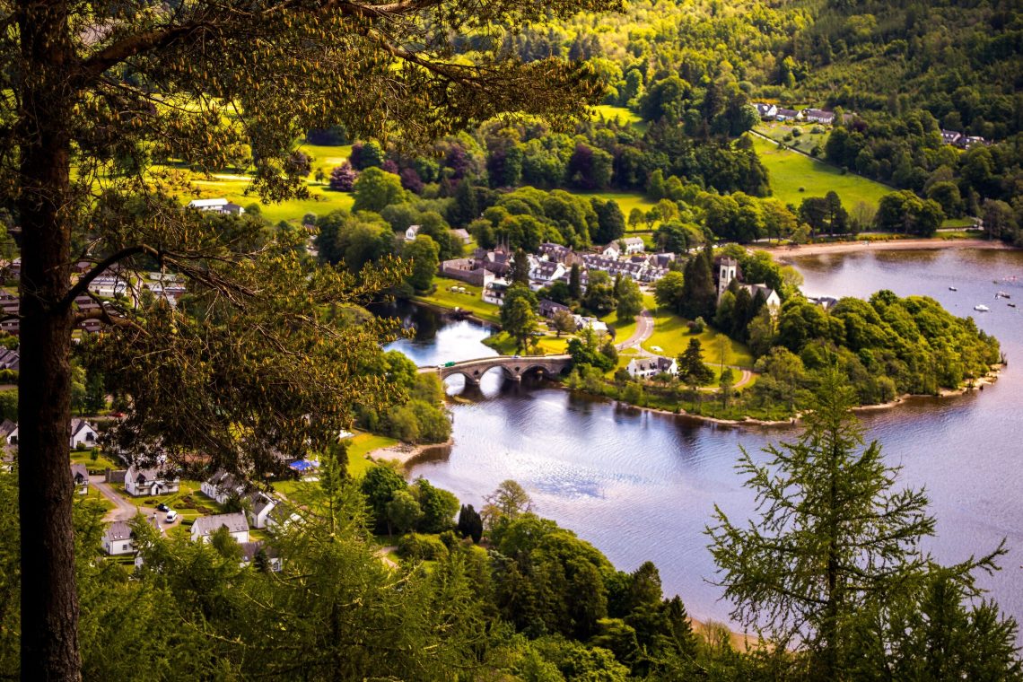 Kenmore village beside Loch Tay in Highland Perthshire